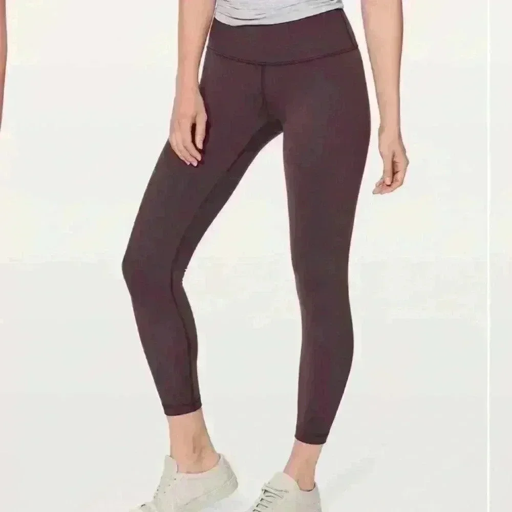 Lululemon Black Cherry  24” leggings perfect preowned